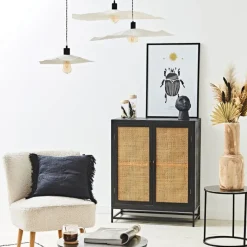 Fabrique de Styles Suspensions>Abat-jour blanc beige d78cm - Louise Naturel