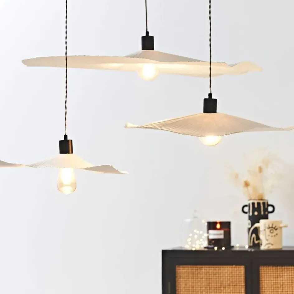 Fabrique de Styles Suspensions>Abat-jour blanc beige d60cm - Louise Naturel