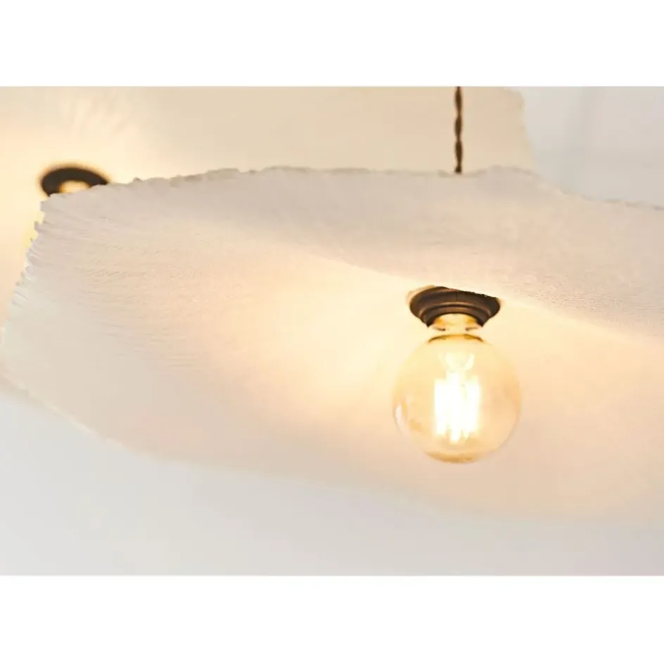 Fabrique de Styles Suspensions>Abat-jour blanc beige d60cm - Louise Naturel
