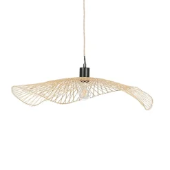 Fabrique de Styles Suspensions>Abat-jour non électrifié en bambou d65cm - Libellule Naturel
