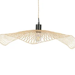 Fabrique de Styles Suspensions>Abat-jour non électrifié en bambou d65cm - Libellule Naturel