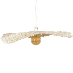 Fabrique de Styles Suspensions>Abat-jour pour suspension blanc non électrifié d60cm - Louisette Naturel