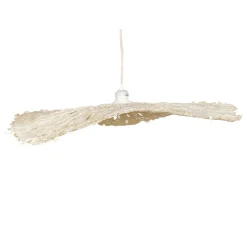 Fabrique de Styles Suspensions>Abat-jour pour suspension blanc non électrifié d60cm - Louisette Naturel