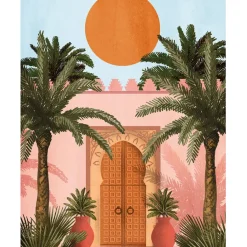 Fabrique de Styles Cadres Déco Et Affiches>Affiche palmiers 30x40cm Multicolore