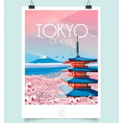 Fabrique de Styles Cadres Déco Et Affiches>Affiche tokyo 42x59.4cm Multicolore