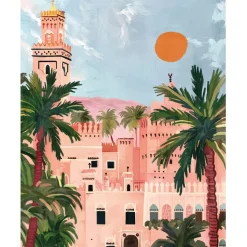 Fabrique de Styles Cadres Déco Et Affiches>Affiche village 30x40cm Multicolore