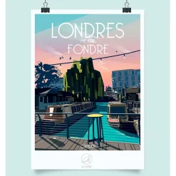 Fabrique de Styles Cadres Déco Et Affiches>Affiche ville Londres 42x59.4cm Multicolore