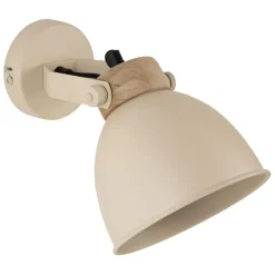 Fabrique de Styles Appliques>Applique en fer et manguier h27cm - Lowri Sable