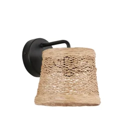 Fabrique de Styles Appliques>Applique en métal naturel h18cm Naturel, Noir