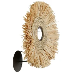 Fabrique de Styles Appliques>Applique non electrique en raphia d25cm - cuzco Naturel