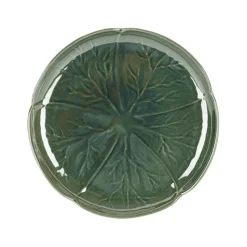 Fabrique de Styles Assiettes>Assiette à dessert chou en grès d21cm Vert