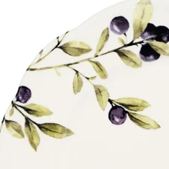 Fabrique de Styles Assiettes>Assiette à dessert en faïence blanche d20.3cm - Meredith Multicolore