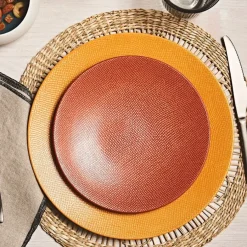 Fabrique de Styles Assiettes>Assiette à dessert en gres d21cm - vesuvio Terracotta