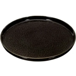 Fabrique de Styles Assiettes>Assiette à dessert en grès d20.5cm Noir