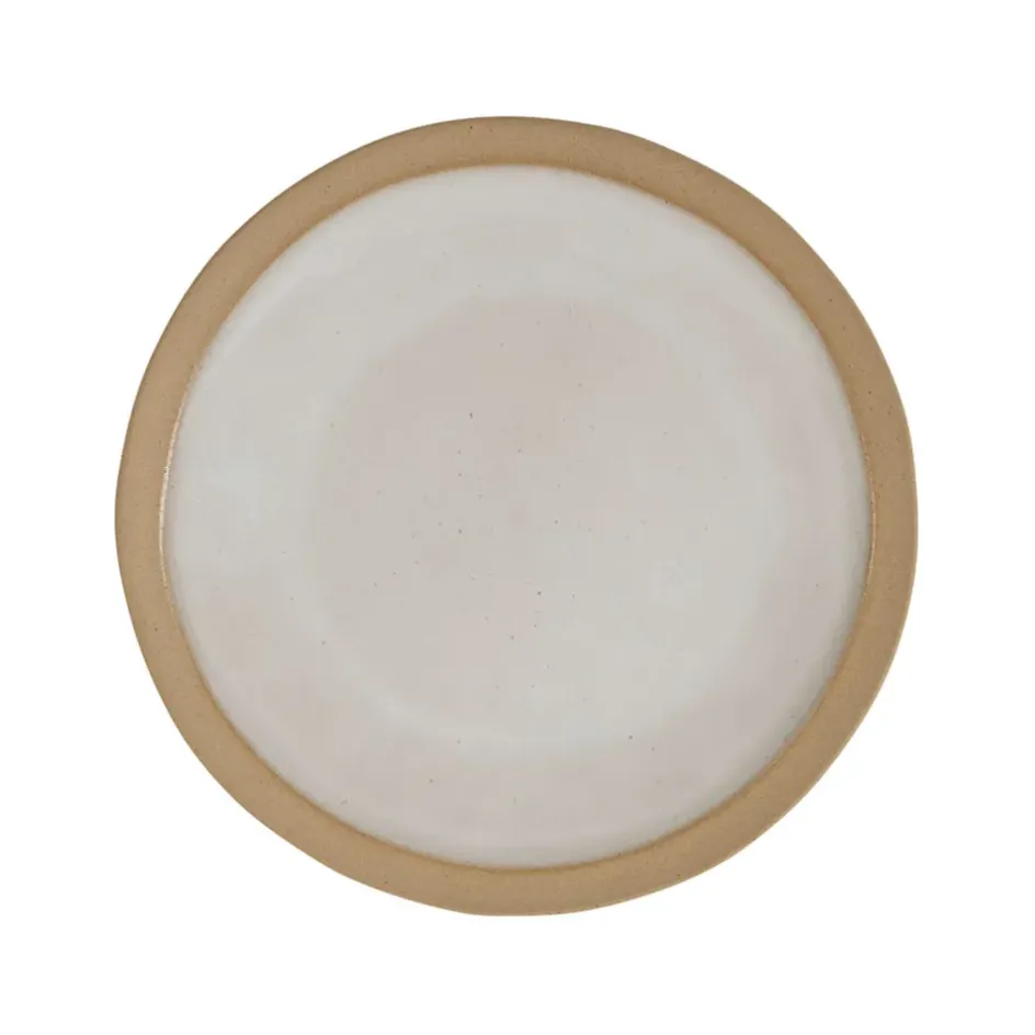 Fabrique de Styles Assiettes>Assiette à dessert en grès d21.5cm - Jade Blanc