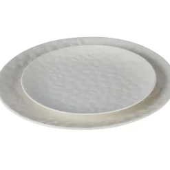 Fabrique de Styles Assiettes>Assiette à dessert en porcelaine d20cm - oasis Blanc