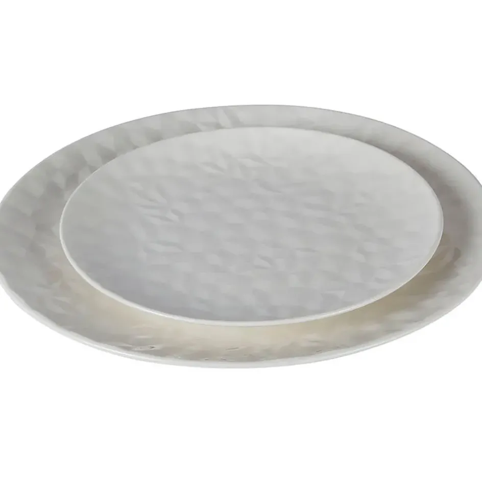 Fabrique de Styles Assiettes>Assiette à dessert en porcelaine d20cm - oasis Blanc