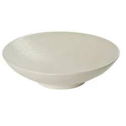Fabrique de Styles Assiettes>Assiette calotte en grès d19cm - vesuvio Crème