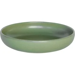Fabrique de Styles Assiettes>Assiette calotte en gres amande d22cm - Uno Vert