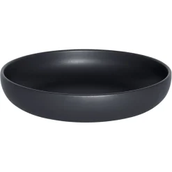 Fabrique de Styles Assiettes>Assiette calotte en gres d22cm - Uno Noir