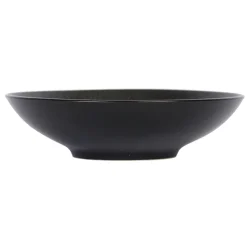 Fabrique de Styles Assiettes>Assiette calotte en grès d19cm - vesuvio Noir