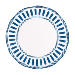Fabrique de Styles Assiettes>Assiette calotte en porcelaine d22cm - Napoli Bleu