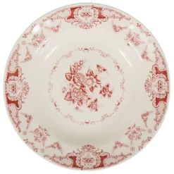 Fabrique de Styles Assiettes>Assiette creuse en faience d22cm - clothilde Bordeaux
