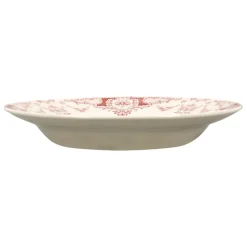 Fabrique de Styles Assiettes>Assiette creuse en faience d22cm - clothilde Bordeaux