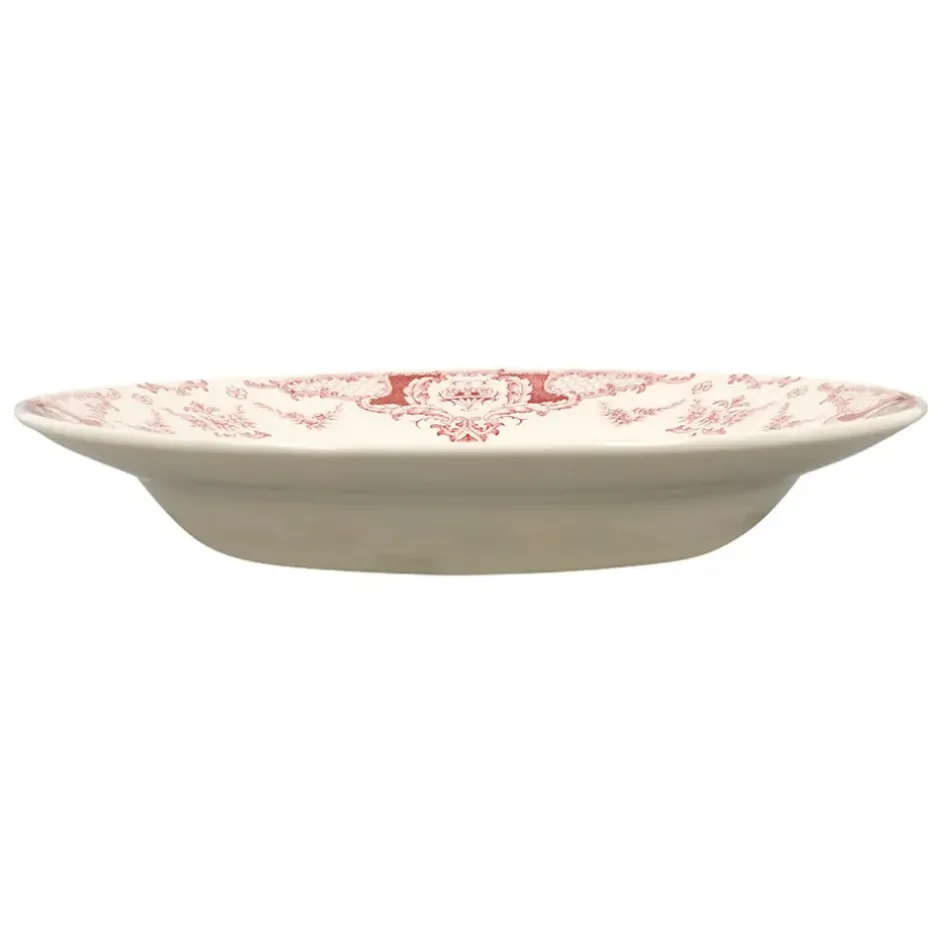 Fabrique de Styles Assiettes>Assiette creuse en faience d22cm - clothilde Bordeaux