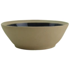 Fabrique de Styles Assiettes>Assiette creuse en grès d18cm - Jade Bleu Marine