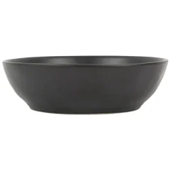 Fabrique de Styles Assiettes>Assiette creuse en grès d19cm - Ingrid Noir