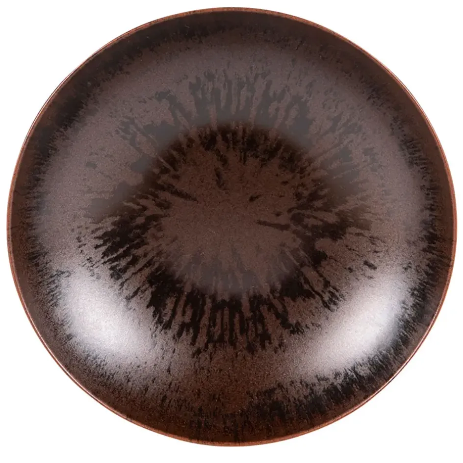Fabrique de Styles Assiettes>Assiette de dessert en grès d21cm - Onyx Marron