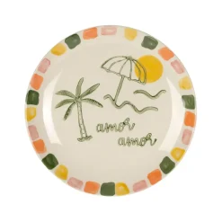 Fabrique de Styles Assiettes>Assiette de dessert en grès d20.5cm - Dolce Vita Multicolore