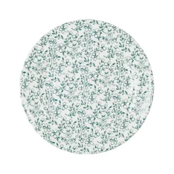 Fabrique de Styles Assiettes>Assiette dessert en faïence d20cm - p'tites fleurs Vert