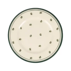 Fabrique de Styles Assiettes>Assiette dessert en faïence d22cm - Leonie Vert Foncé