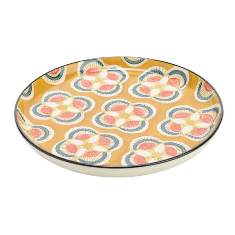 Fabrique de Styles Assiettes>Assiette dessert en grès d21cm - imany Jaune