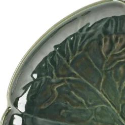 Fabrique de Styles Assiettes>Assiette plate chou en grès d27cm Vert