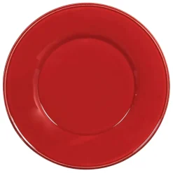 Fabrique de Styles Assiettes>Assiette plate en faïence d28.5cm - constance Rouge