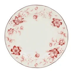 Fabrique de Styles Assiettes>Assiette plate en faïence d26cm - Margaux Rouge