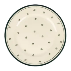 Fabrique de Styles Assiettes>Assiette plate en faïence d27cm - Leonie Vert Foncé