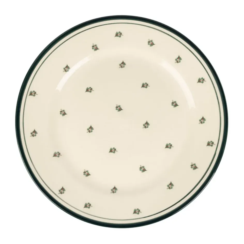 Fabrique de Styles Assiettes>Assiette plate en faïence d27cm - Leonie Vert Foncé