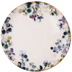 Fabrique de Styles Assiettes>Assiette plate en faïence blanc d27.5cm - Garden Multicolore