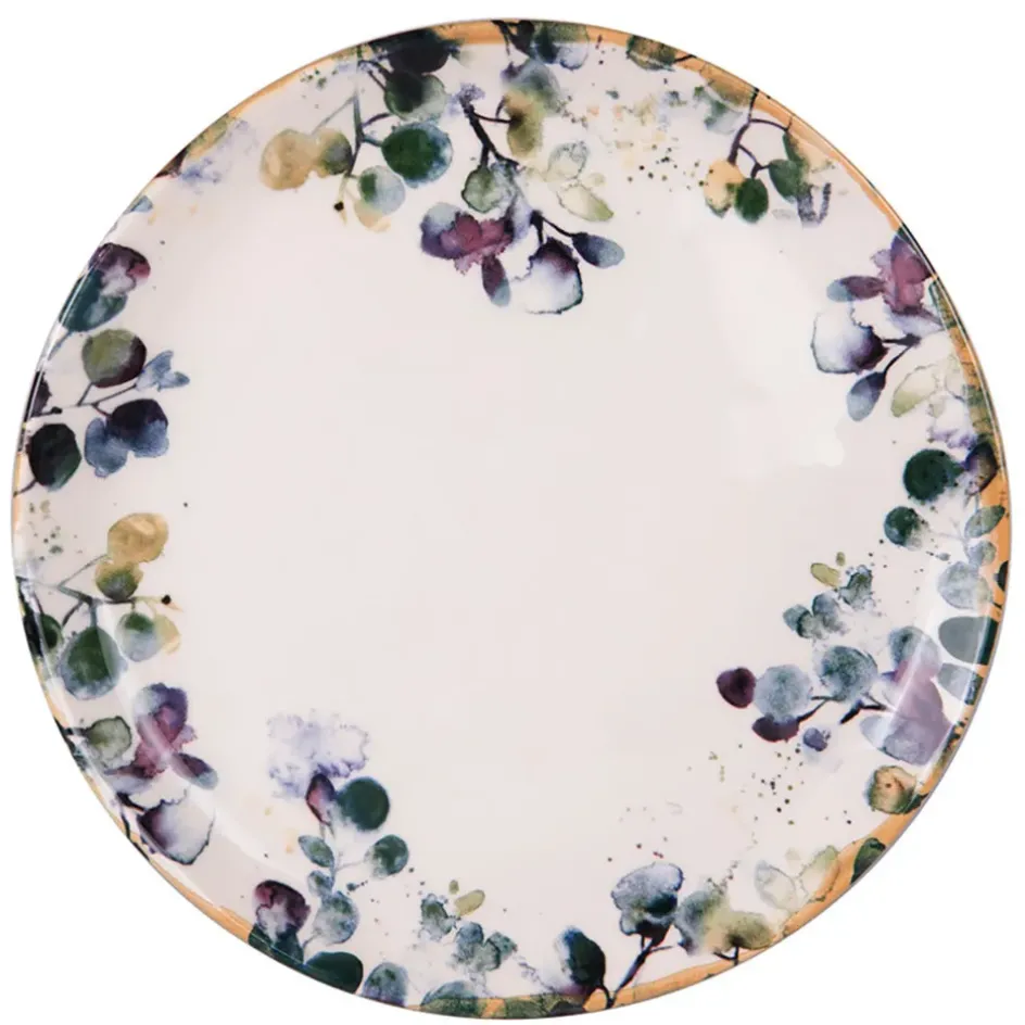 Fabrique de Styles Assiettes>Assiette plate en faïence blanc d27.5cm - Garden Multicolore