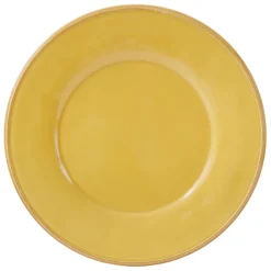 Fabrique de Styles Assiettes>Assiette plate en faïence d28.5cm - constance Moutarde
