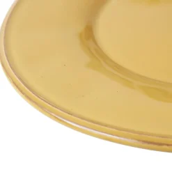 Fabrique de Styles Assiettes>Assiette plate en faïence d28.5cm - constance Moutarde