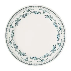 Fabrique de Styles Assiettes>Assiette plate en faience ancien d26cm - faustine Bleu