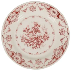Fabrique de Styles Assiettes>Assiette plate en faience d26cm - clothilde Bordeaux