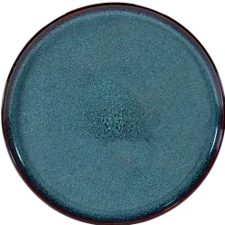 Fabrique de Styles Assiettes>Assiette plate en grès d27cm - Volga Bleu