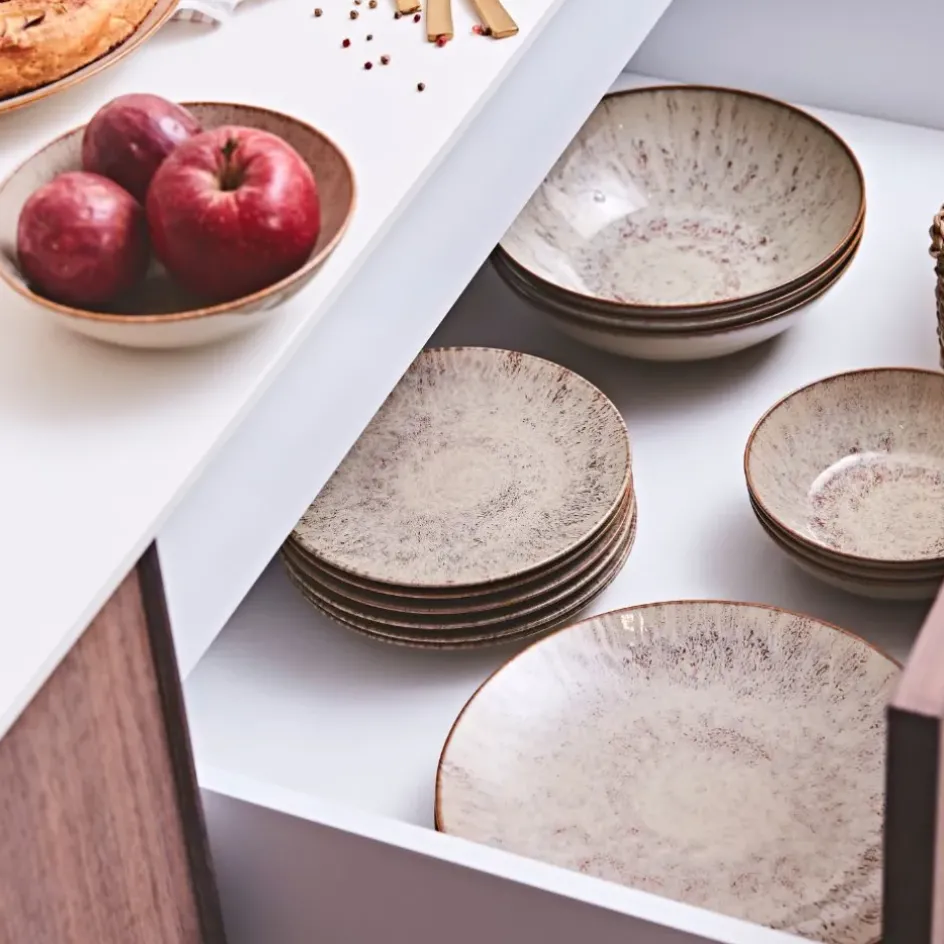 Fabrique de Styles Assiettes>Assiette plate en grès d27cm - Akaris Brun