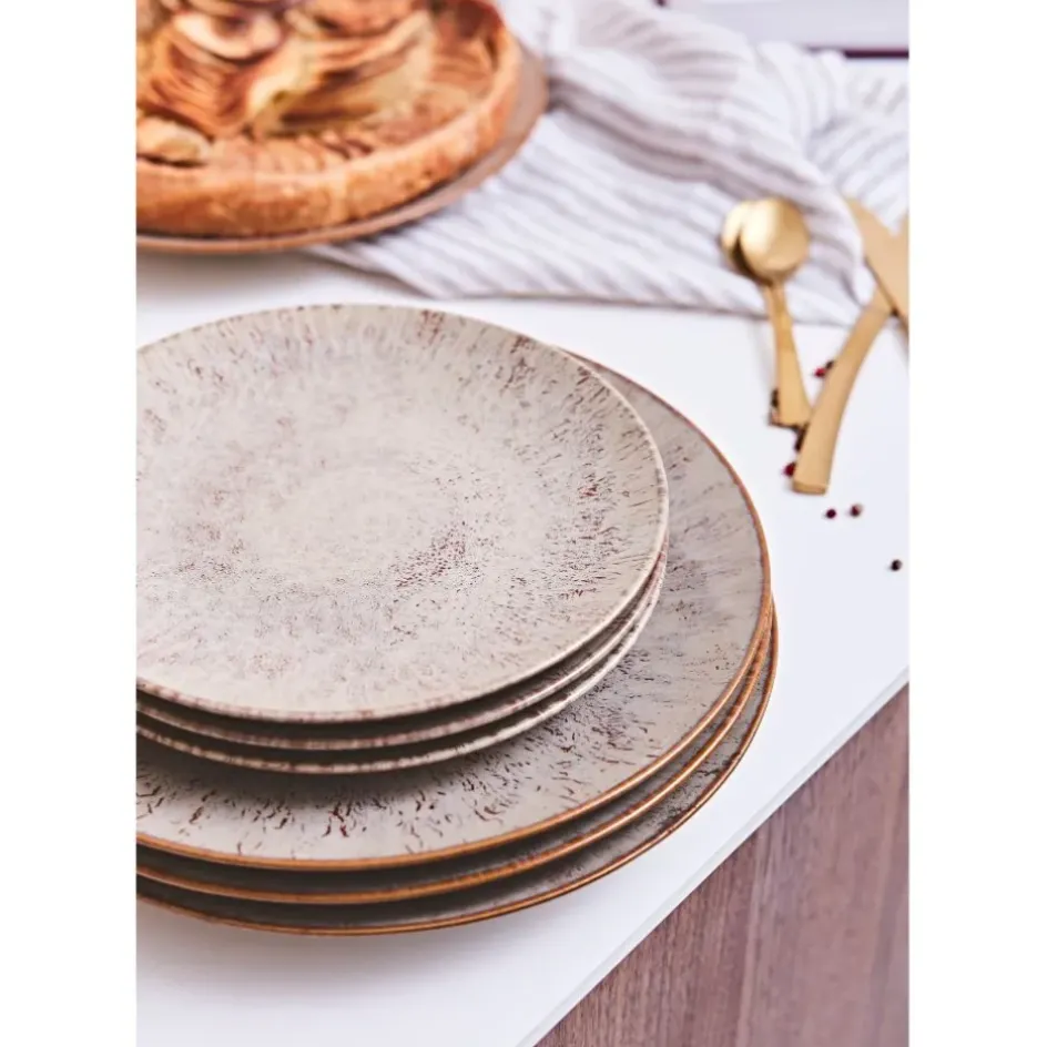 Fabrique de Styles Assiettes>Assiette plate en grès d27cm - Akaris Brun